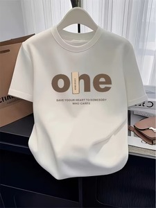 ฤดูใบไม้ผลิ/ฤดูร้อน เสื้อยืดแขนสั้นคอกลมแฟชั่นหลวมๆอเนกประสงค์สำหรับผู้หญิงพร้อมลายพิมพ์ตัวอักษร - Product Image 6