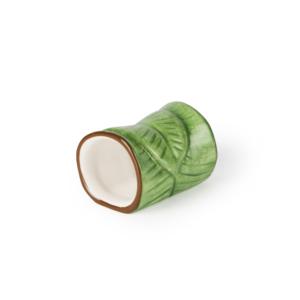 Porte-serviettes Excelsa Foliage en céramique 5,5x4x4,5 cm vert, lot de 6 - Product Image 1