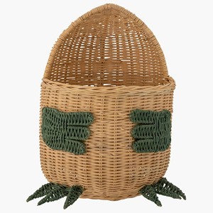 <b>Top</b> Selling High Quality Hand Braided <b>Dinosaur</b> Shaped Rattan Storage Basket Suitable For Baby Nursery Toy Organizer - Product Image 3