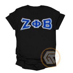 Camiseta Casual de Manga Corta con Cuello Redondo, 100% Algodón Transpirable, Bordado Personalizado Zeta Phi Beta, Ropa de Sororidad para Mujer, Venta al Por Mayor - Product Image 5