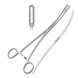 Pinzas para Sujetar Esponjas Quirúrgicas de Acero Inoxidable, Pinzas Profesionales para Sujetar Esponjas Médicas de Acero Inoxidable - Product Image 1