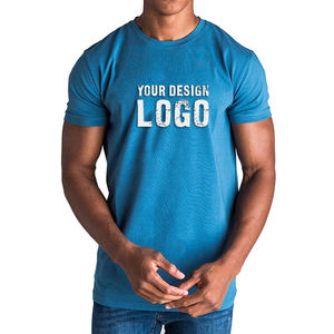 Camiseta Deportiva Azul Dry Fit Personalizada con Logotipo para Hombre, para Gimnasio, Entrenamiento, Running y Fitness - Product Image 1