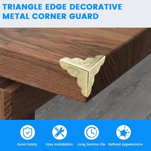 Protezioni Angolari Decorative in Metallo Dorato Anticato 2,5x2,5 cm, Confezione da 12, per Scatole e Portagioie - Product Image 5