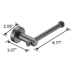 Portarotolo da parete in alluminio spaziale grigio canna di fucile, spesso, per bagno e cucina - Product Image 6