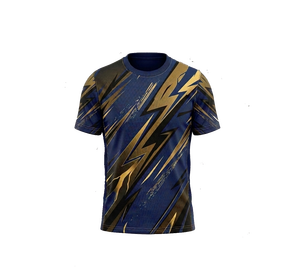 Maillot de sublimation de qualité professionnelle, impression personnalisée, motif géométrique, style décontracté, séchage rapide, tissu polyester respirant, pour homme - Product Image 1