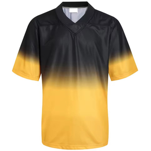 เสื้อฟุตบอลทีมแบบสั่งทำคุณภาพเยี่ยม เนื้อผ้าตาข่าย ไซส์ใหญ่พิเศษ แบบซับลิเมชั่น เสื้ออเมริกันฟุตบอล - Product Image 1