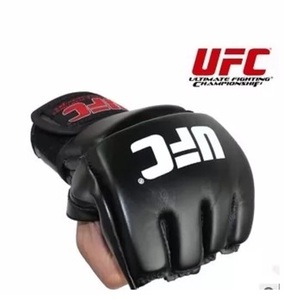 ถุงมือ UFC Sanda MMA แบบครึ่งนิ้ว ราคาประหยัด ทำจากหนังวัวแท้ สำหรับฝึกศิลปะการต่อสู้และการต่อสู้แบบ Grappling - Product Image 1