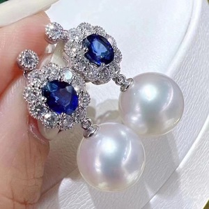 Boucles d'oreilles pendantes fines de style coréen, simples et élégantes, en perles naturelles, luxe léger et raffiné, pour femmes - Product Image 4