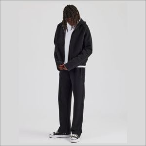 ชุดวอร์มคุณภาพดีไซส์ใหญ่ ผลิตขายส่ง ชุดวอร์มแบบซิปหลวมๆ สกรีนโลโก้ตามสั่ง ผ้าฟลีซ 350 GSM - Product Image 3