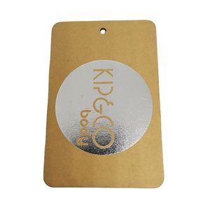 Nhãn Hàng May Mặc In Theo Yêu Cầu Thẻ Giấy Kraft Màu Nâu Đau Khổ Cổ Điển, Thẻ Treo Bằng Bìa Cứng Thiết Kế Bán Sỉ - Product Image 6