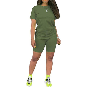 Mono corto de una pieza con bloques de color a la moda para mujer, de manga corta, informal, ajustado al cuerpo, para verano. - Product Image 2