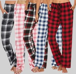 Ensemble de pyjama d'hiver personnalisé pour filles, 2 pièces, chemise et pantalon en flanelle, vente en gros - Product Image 1
