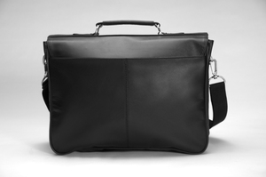 Genuine Leather Waterproof Laptop <b>Bag</b> 15-16 Inch Office Business Handbag Shoulder Crossbody <b>Work</b> <b>Bag</b> Secure Buckle Closure <b>Men</b> - Product Image 3