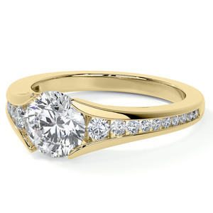 Anillo de Compromiso de Lujo con Diamante Cultivado en Laboratorio, Diseño Catedral, 18k/20k, Certificado IGI, para Mujer, Aniversario, Boda, Fiesta - Product Image 4
