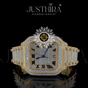 Luxury Men's Mechanical Watch Stainless Steel Square Case Diamond Sapphire Crystal Analog Roman Numeral Deployment Clasp Band - Product Image 5
