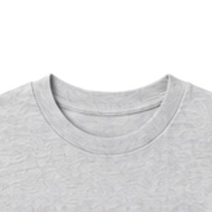 Camiseta Gris de Manga Corta para Jóvenes, Cuello Redondo, Informal, para Uso Diario, Escolar, Deportivo, Estilo Urbano, Ropa Cómoda - Product Image 3