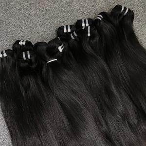 Peluca de pelo de trama de color negro recto natural frente de encaje de mujer con extensiones de cabello humano vietnamita - Product Image 4