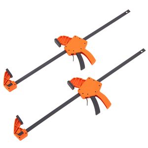 Lot de 2 serres-joints de menuiserie à une main de 24 po et écarteurs, serre-joint rapide type F, capacité de charge de 300 lb, en bois haute résistance - Product Image 5