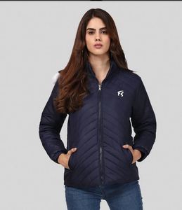 Veste bomber en laine élégante pour femmes, nouveau design, coupe moderne, à capuche, imprimé uni, veste d'hiver de haute qualité, doublure en laine à séchage rapide - Product Image 5