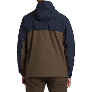 High Quality Men's <b>Waterproof</b> Windbreaker <b>Jacket</b> Breathable Color Block Outdoor Front Zip Windproof Windbreaker <b>Jacket</b> - Product Image 2