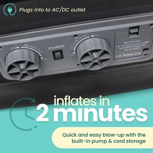 ที่นอนลม EZ INFLATE พร้อมปั๊มในตัว ที่นอนลมแสนสบายสำหรับใช้ในบ้าน ตั้งแคมป์ และการเดินทาง - Product Image 4