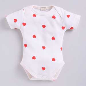 ชุดชั้นในเด็กพิมพ์ลายเลิฟท์บอดี้สูทแขนสั้นทำจากไม้ไผ่อีลาสเทนออร์แกนิก - Product Image 2