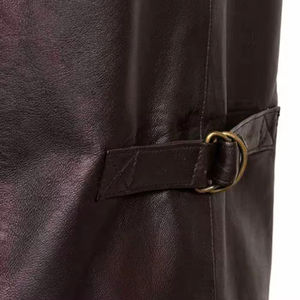 Chaleco de Cuero Reversible Impermeable y Transpirable de Alta Calidad, Chaleco de Cuero 100% Original, Chaleco de Cuero Casual Transpirable para Hombre - Product Image 3
