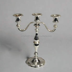 Candelabro de aluminio de brazo alto para el hogar de lujo mesa de entrada centro de mesa Banquete de boda y decoración festiva - Product Image 2