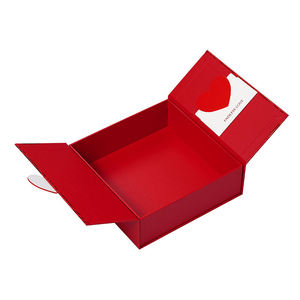 Caja de Regalo Magnética Personalizada, Caja de Embalaje Rígida de Lujo Romántica con Diseño de Corazón para el Día de San Valentín, Aniversario de Bodas - Product Image 5