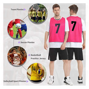 Team Pinnies Scrimmage Vests Practice Jersey for Men Breathable <b>Training</b> <b>Bibs</b> Lightweight Mesh Sports Jersey Soccer Basketball - Product Image 5