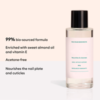 Huile d'amande douce à base de plantes sans acétone, hydratante, soin doux pour les ongles, huile démaquillante pour ongles, nettoyant pour ongles