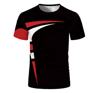 T-shirt pour homme en coton et polyester, respirant, séchage rapide, manches courtes, impression numérique, fabricant OEM - Product Image 4