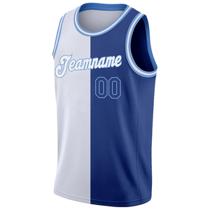 Maillots de basket-ball OEM les plus vendus, bleu et blanc, séchage rapide, maillot de basket-ball pour hommes, vente en gros, vêtements de sport réversibles par sublimation - Product Image 6