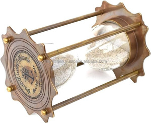 Elegante Reloj de Arena Moderno de 5 Minutos en Latón Macizo Color Gris Arena, el Mejor Regalo para Decoración del Hogar, Hecho de Vidrio - Product Image 6