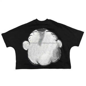 เสื้อยืดครอปสีพื้นแบบขายส่งรุ่นใหม่ล่าสุด รับสกรีนลายตามสั่ง แฟชั่นสตรีทสุดฮิต ทรงปกติ ผ้าถัก - Product Image 4