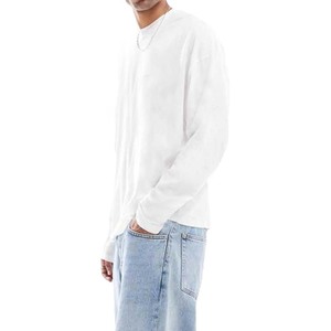 T-shirt décontracté à manches courtes et col rond avec option de logo personnalisé, unisexe, mélange de coton - Product Image 3
