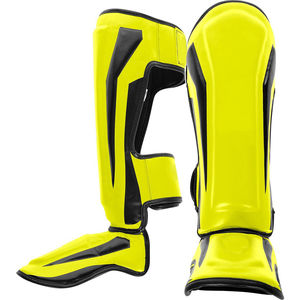 Offre Spéciale : Protège-tibias personnalisés en cuir de vachette pour le Kick Boxing, le MMA, le Muay Thai et le Karaté – Équipement de protection pour tibias - Product Image 2