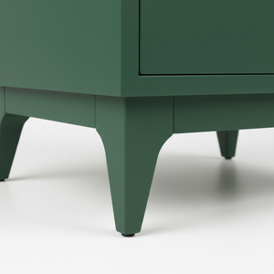 Mesa Auxiliar/De Noche Moderna con 2 Cajones, Diseño Ecológico de Roble Macizo para Salas de Estar y Comedor - Product Image 5