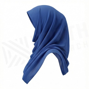 Hiyab de Chifón de Color Sólido para Mujer, Transpirable, para Uso Diario, Pañuelo Islámico - Product Image 3