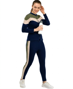 2026 Quick-Dry 100% Polyester Winter Tracksuits for <b>Women</b> Activewear OEM ODM Service Sweat Pant and Zipper Hoodie - Product Image 1