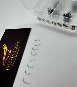 Extensions de cils 3D LD Curl 0,07 mm en PBT coréen, faits à la main, bouquets de volume préfabriqués, cils noirs doux, vente en gros - Product Image 5