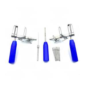 Juego de distractores vertebrales Caspar de acero inoxidable de grado médico, guía de perforación, destornillador, tornillos, 12 piezas, manual, de Dentavex - Product Image 1