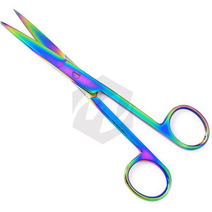 Tijeras Quirúrgicas de Enfermería, Afiladas/Rectas, Recubrimiento Múltiple, Acero Inoxidable de Alta Calidad, Instrumentos Médicos - Product Image 1