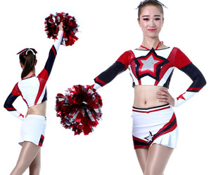 OEM Designed Adult Cheerleading Uniform Custom Logo Printed High Quality Breathable Comfortable Spandex/Polyester Training - Product Image 4