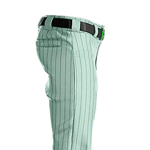 Conjunto de Uniforme Deportivo de Béisbol Blanco con Ribete Verde y Pantalones con Rayas Color Menta, Transpirable, Estilo Clásico - Product Image 5