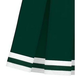 Conjunto de Uniforme de Animadoras Verde en Poliéster/Rayón con Ribete Blanco, Peso de Tela de 360g para Niños - Product Image 4