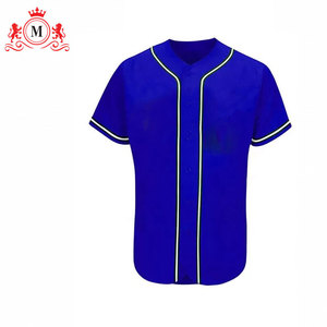 เสื้อเบสบอลสีน้ำเงินสำหรับผู้ชายพร้อมกางเกงสีขาว ชุดยูนิฟอร์มเบสบอลโพลีเอสเตอร์ระบายอากาศได้ดี ขนาดผู้ใหญ่ - Product Image 5