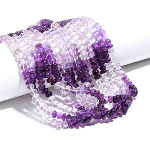 Natural Purple Amethyst Smooth Rondelle Gemstone <b>Beads</b> 9MM Polished Amethyst <b>Stone</b> <b>Beads</b> For Jewelry Making Wholesale Supplies - Product Image 5