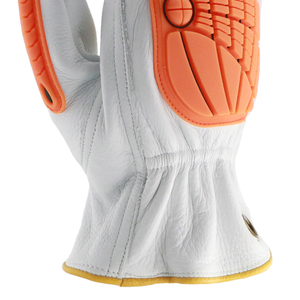 Guantes de Seguridad de Dedo Completo, Transpirables, Resistentes al Viento, Antideslizantes, Resistentes a Impactos, de Cuero, con Cierre Ajustable en la Muñeca, para Trabajo al Aire Libre, Unisex - Product Image 2