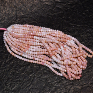 Cuentas facetadas de ópalo rosa multicolor - Para la fabricación de joyas - Product Image 1